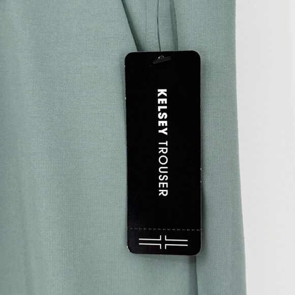 Liverpool Los Angeles Kelsey Knit Trouser Pant Sea Green Women 12/31 Petite NWT - Picture 3 of 10